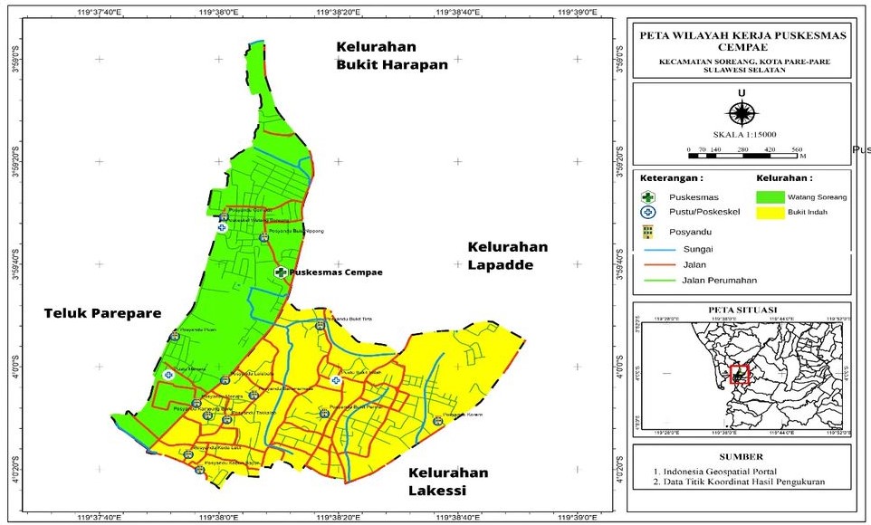 Peta Wilayah Kerja Puskesmas